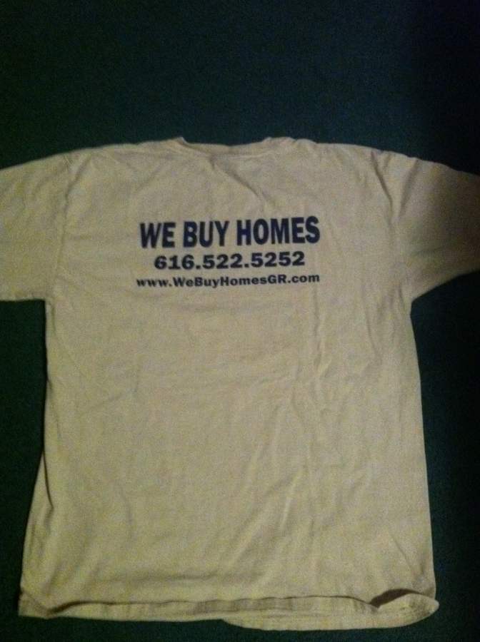 Back of T-Shirt - Huber Property Group, LLC
