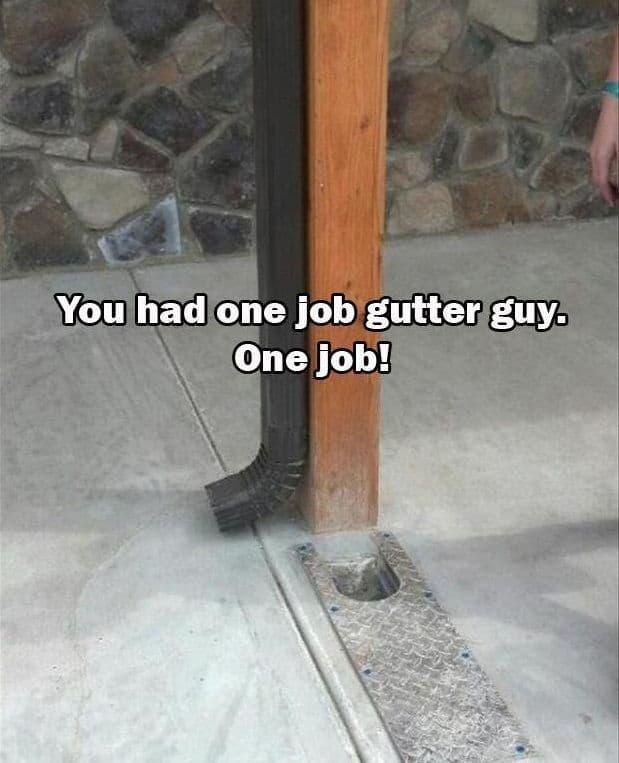 bad gutter