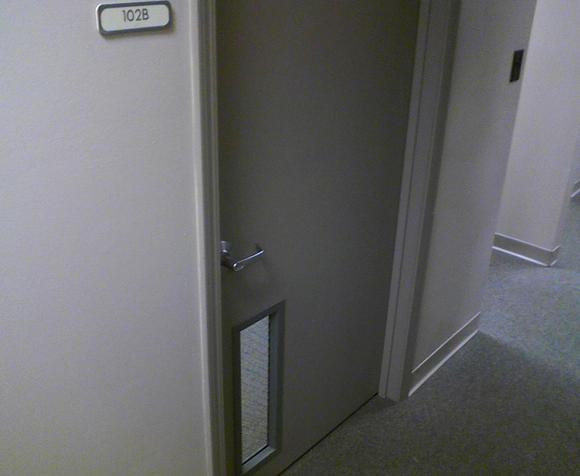 upside down door
