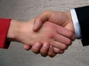Title: Shaking hands by: acerin