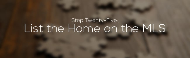 List the Home on the MLS