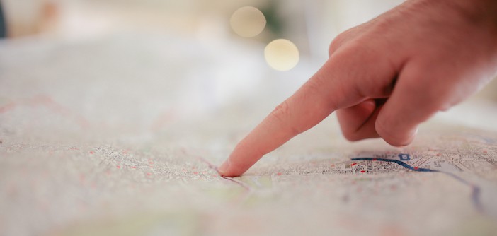 map finger
