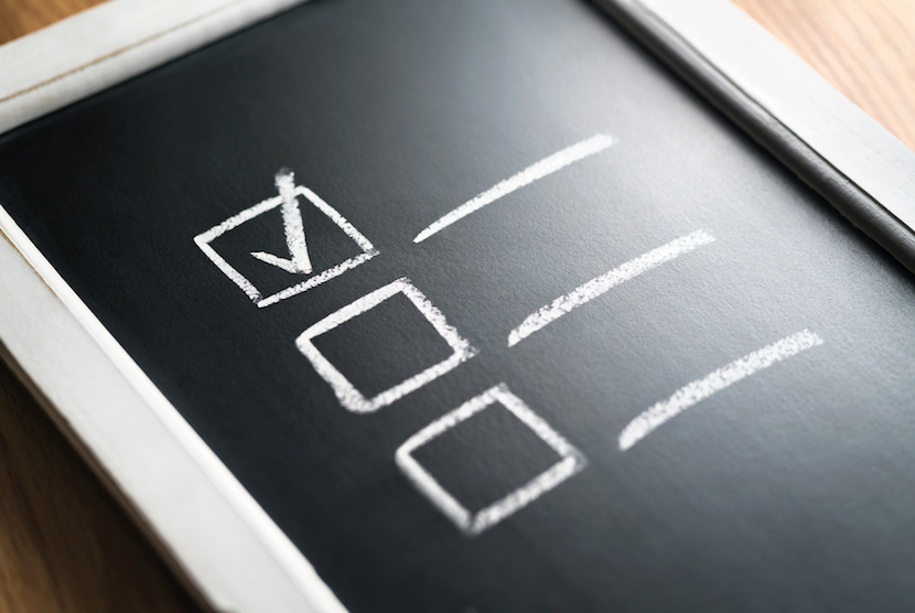 Agenda and progress of project in business. Document of finished work duties and responsibilities. Checklist of completed tasks and keeping score of obligations.