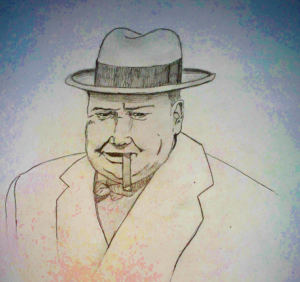 Winston Churchill color