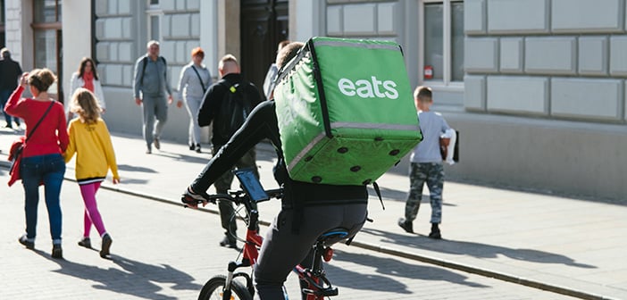 food delivery on bike