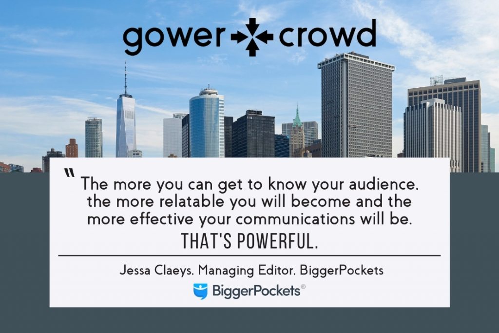 The more you can get to know your real estate audience the more relatable you will become and the more effective your communications will be be. That's powerful.