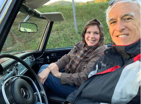 Paul and Elaine Mercedes Convertible
