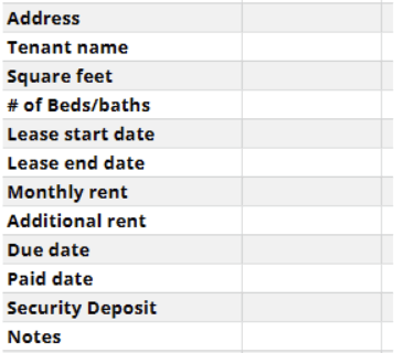 rent ledger spreadsheet