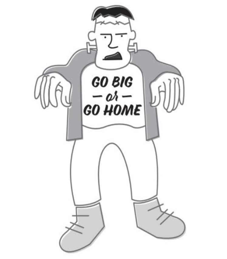 Frankenstein cartoon
