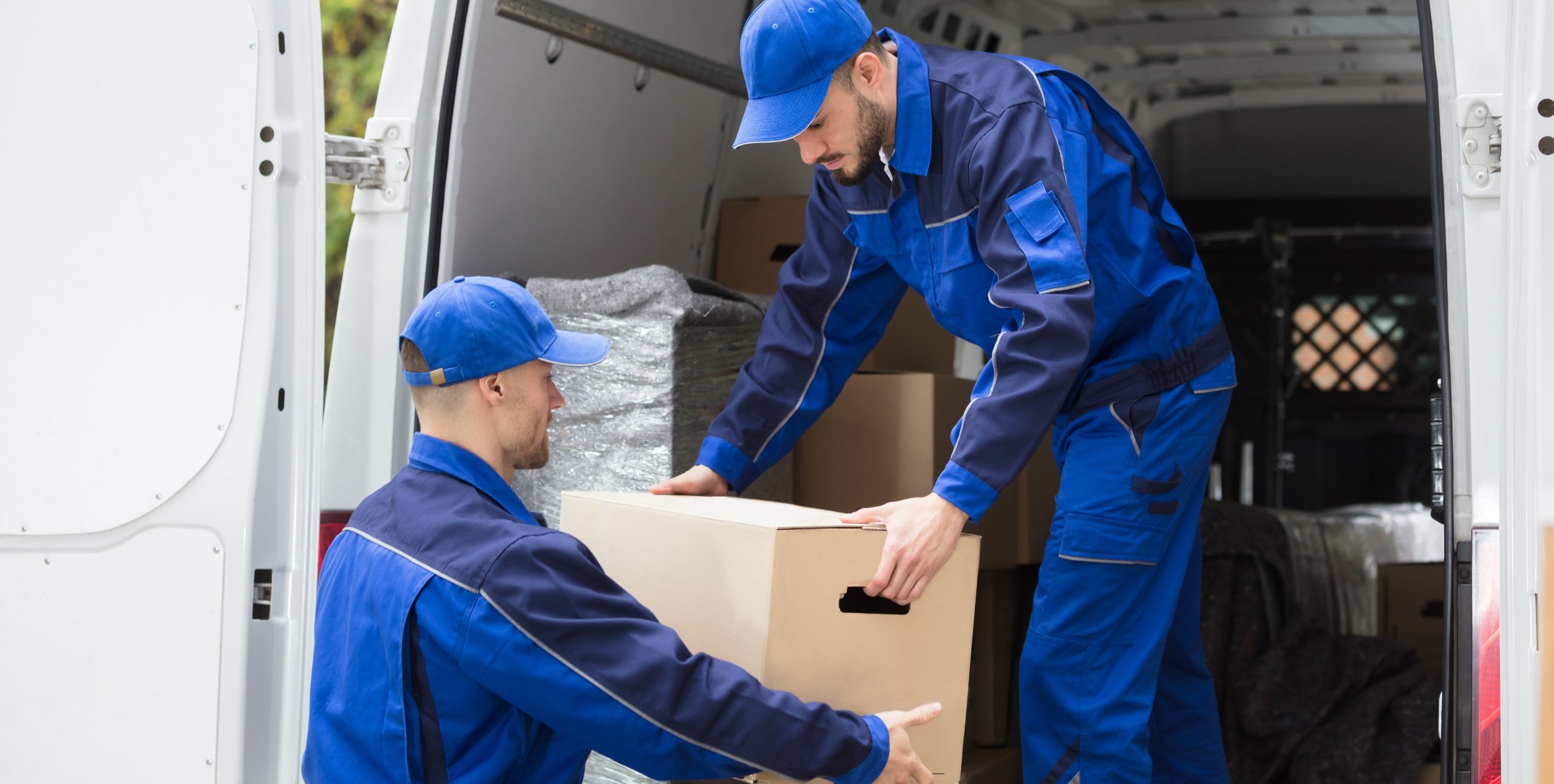 movers loading a van