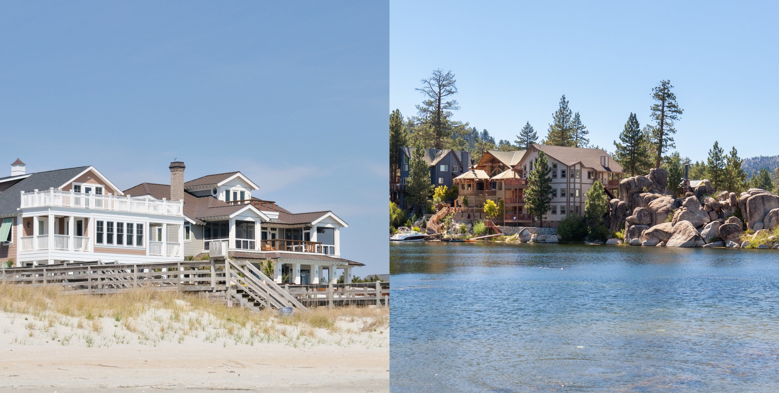 lake house vs beach house